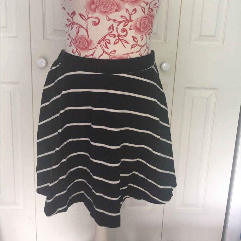 Mudd Striped Skater Skirt